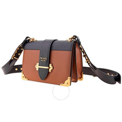 prada ladies kaier leather shoulder bag|Prada leather shoulder bags.